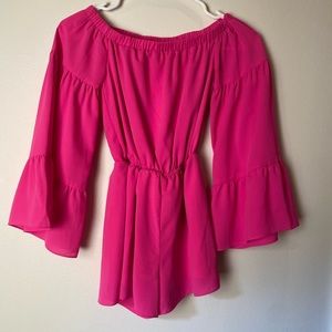 Mia Girls Pink Romper